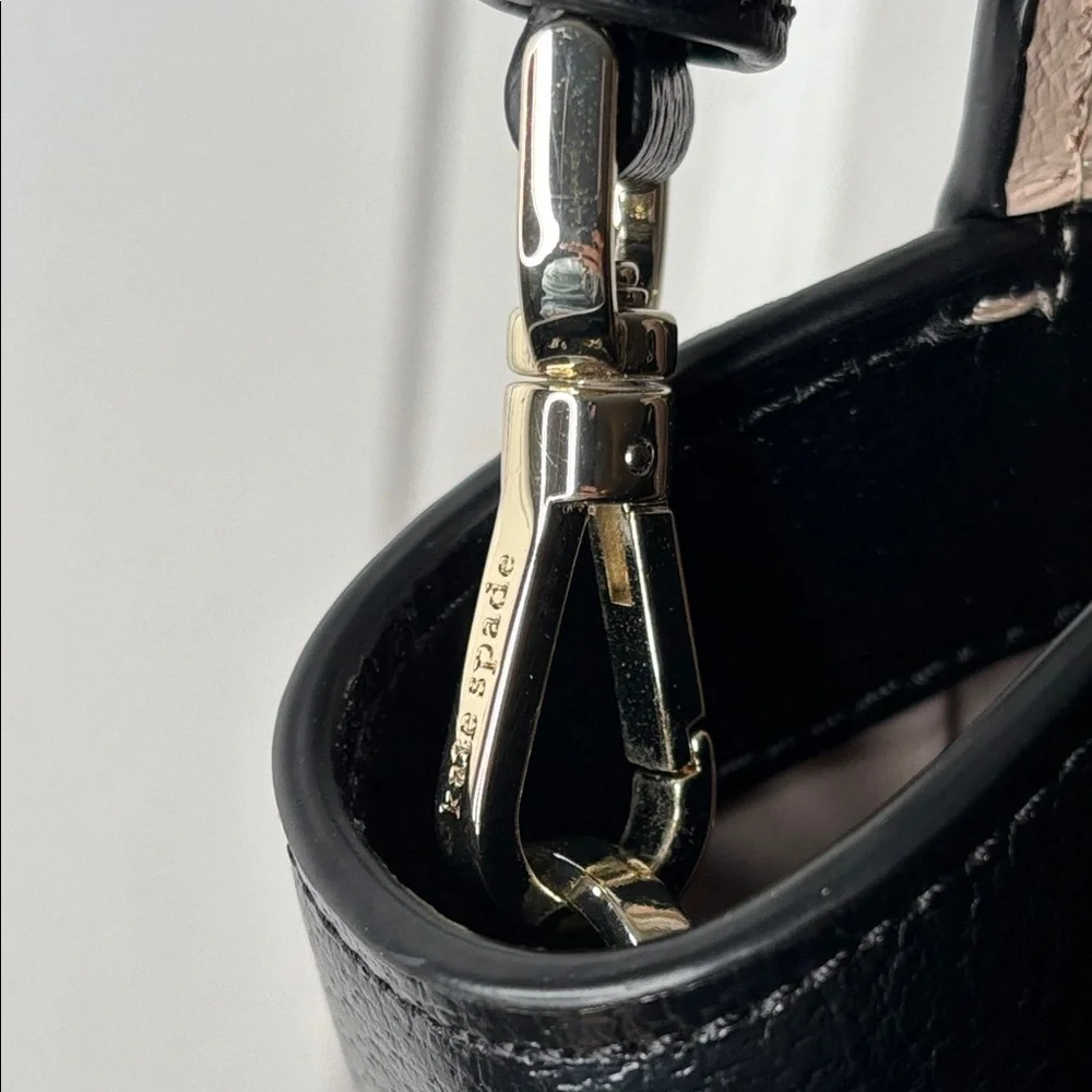 kate spade Two-Tone Blush and Black Satchel - Picture 12 of 16